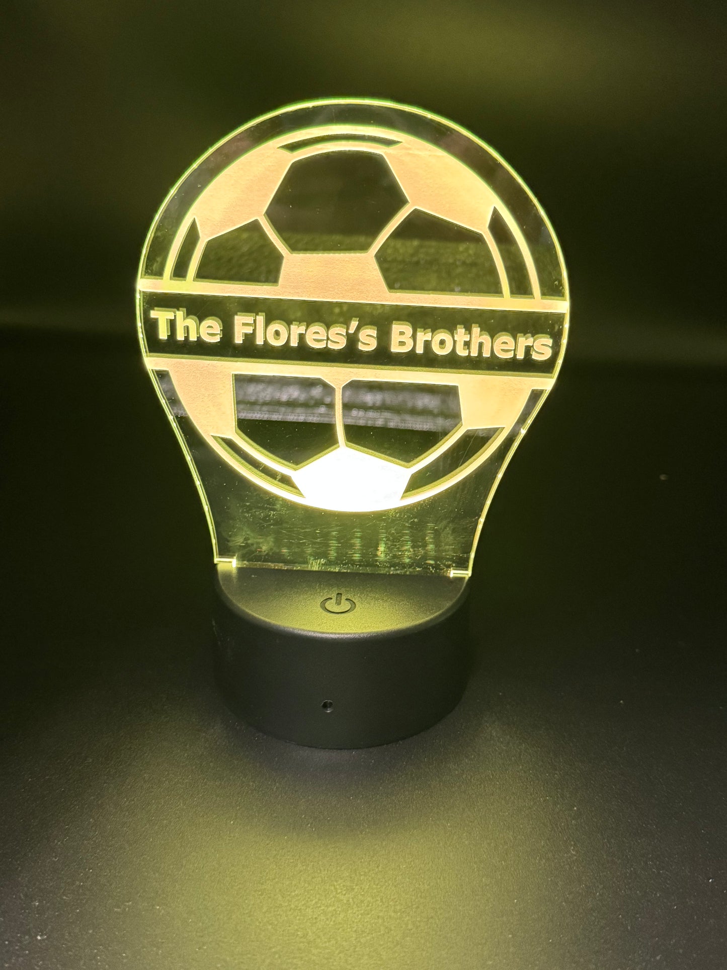 Personalized Soccer Ball Night Light