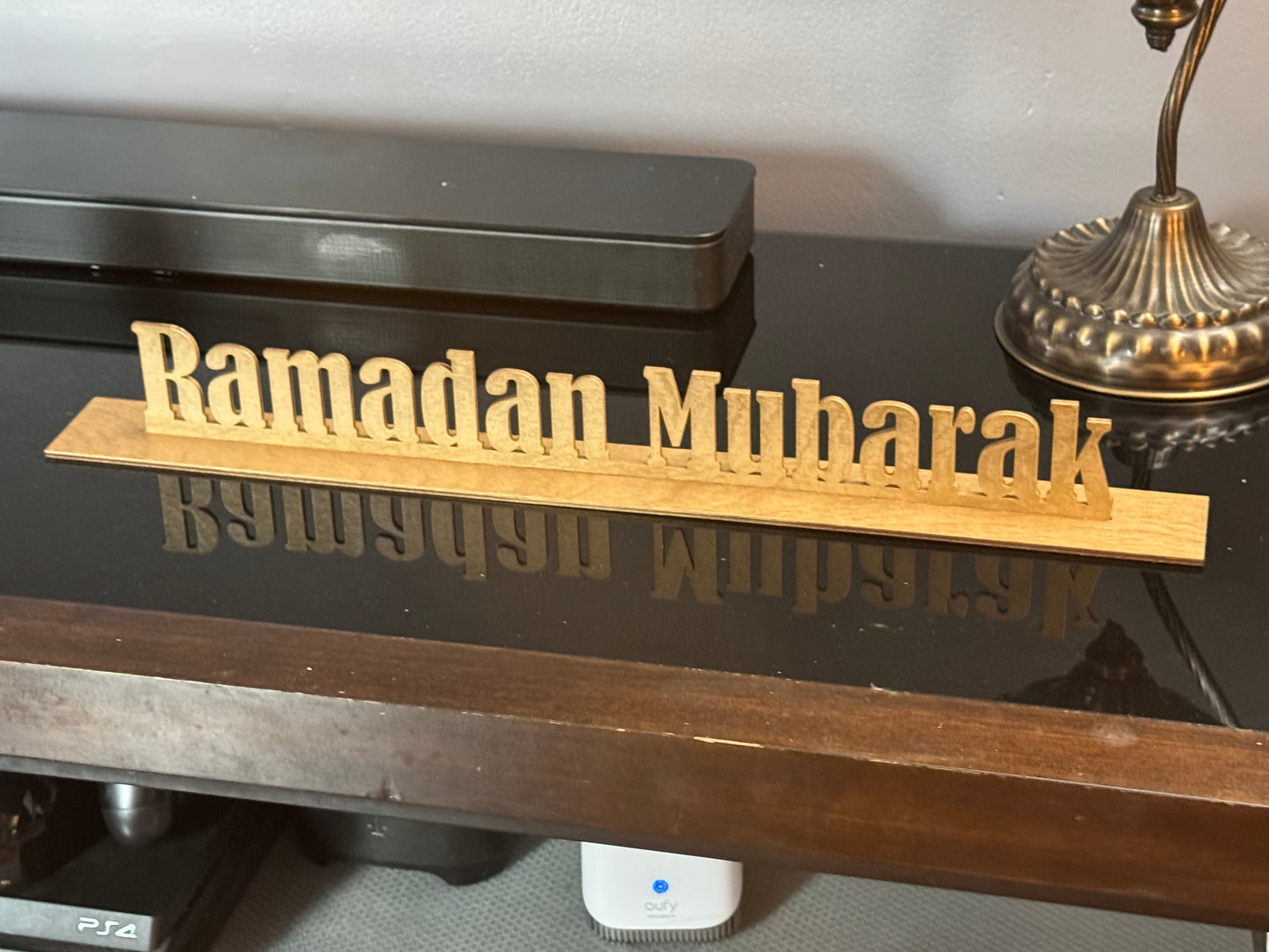 Ramadan Mubarak Standing Table Sign - Wooden - Color choices available