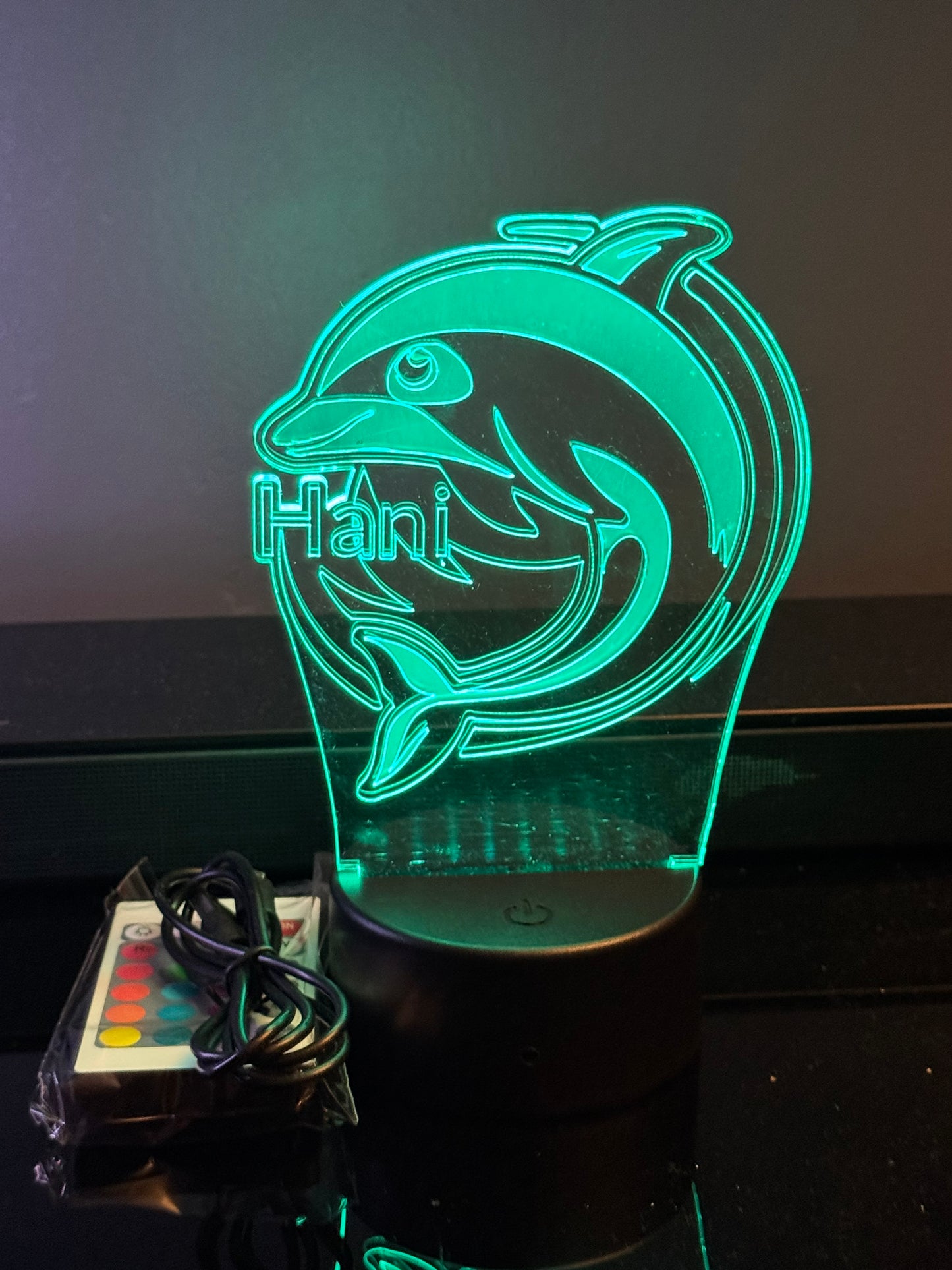 Personalized Dolphin night light