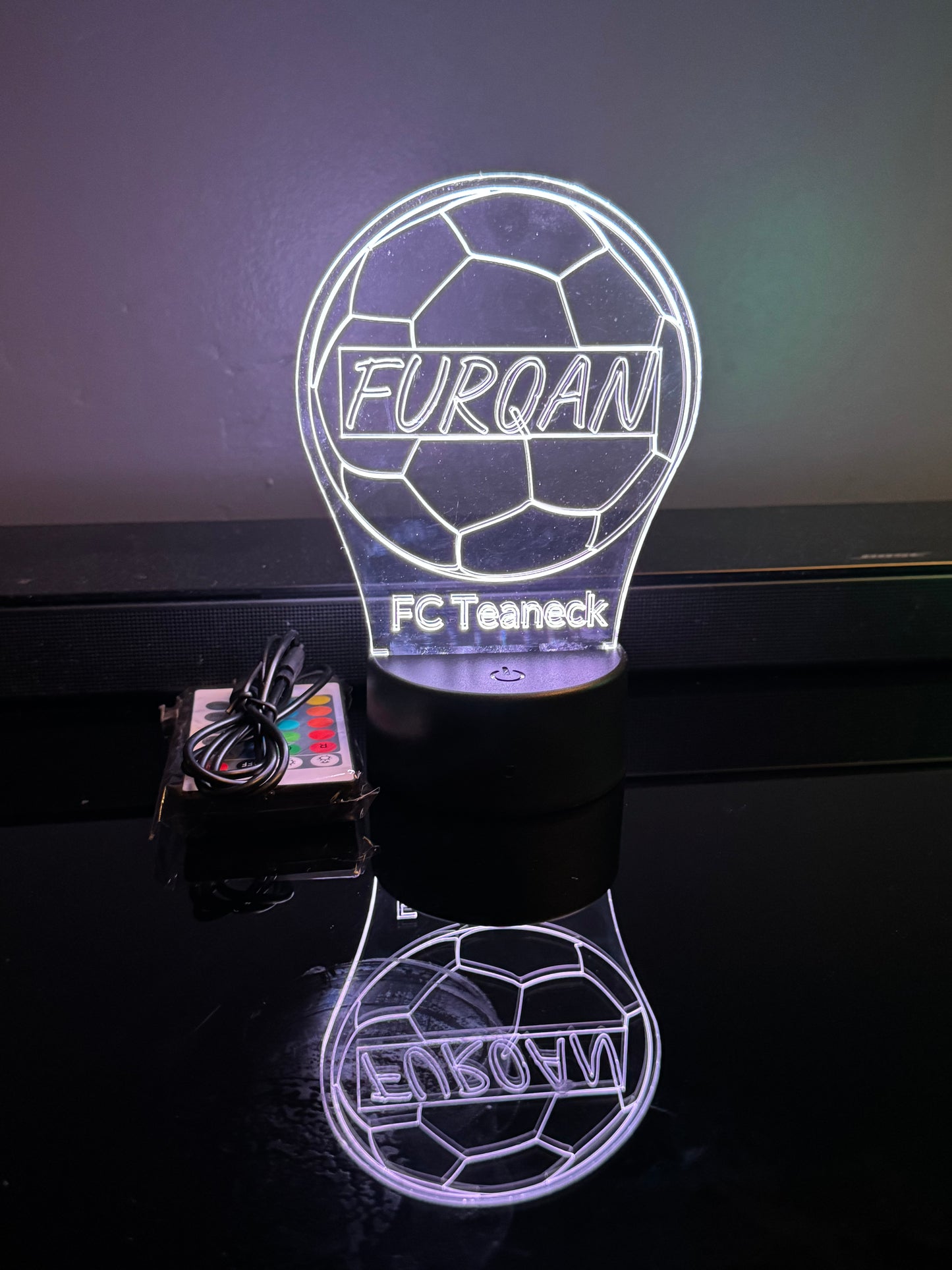 Personalized Soccer Ball Night Light