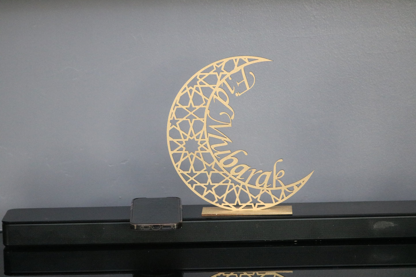 Eid Mubarak Table Sign Round