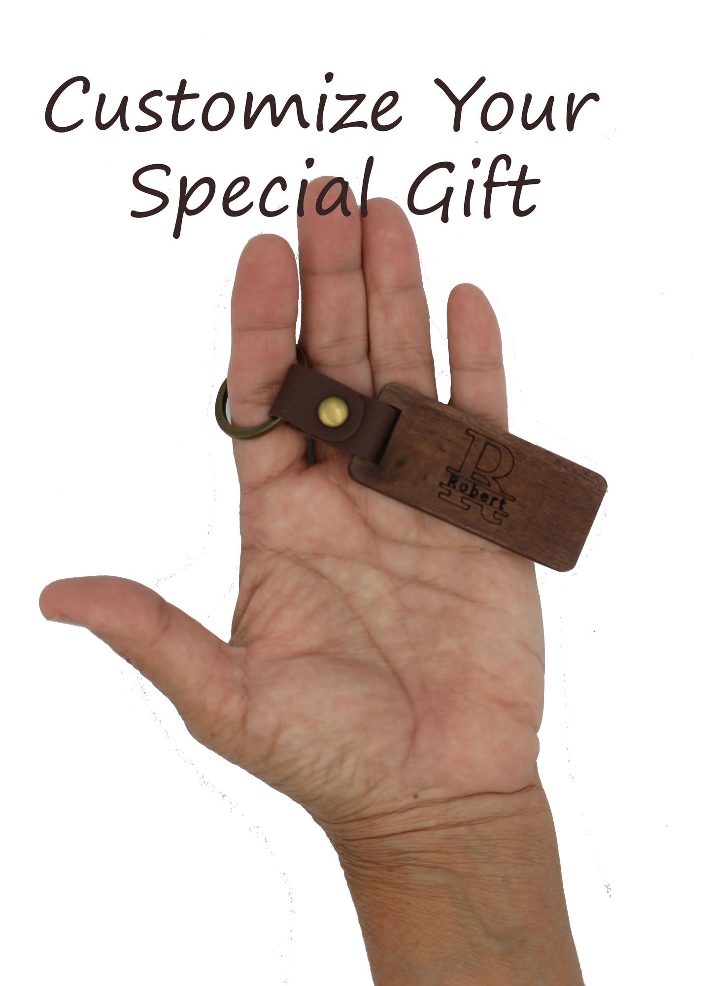 Walnut Wood Keychain | Gift for Him | Her | Father's Day | Birthday | Anniversary | Mother's Day | Personalized gift