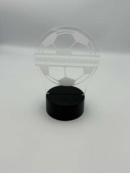 Personalized Soccer Ball Night Light