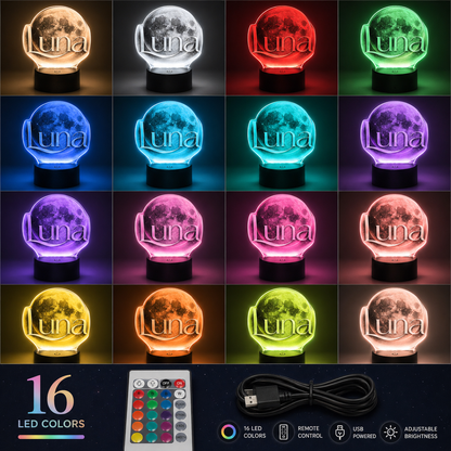 16 LED colors collage with remote control and USB cable