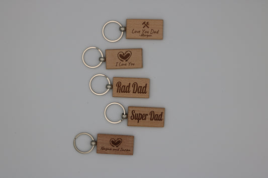 Wooden Keychain | Gift for Him | Her | Father's Day | Birthday | Anniversary | Mother's Day | Personalized gift (Copy)