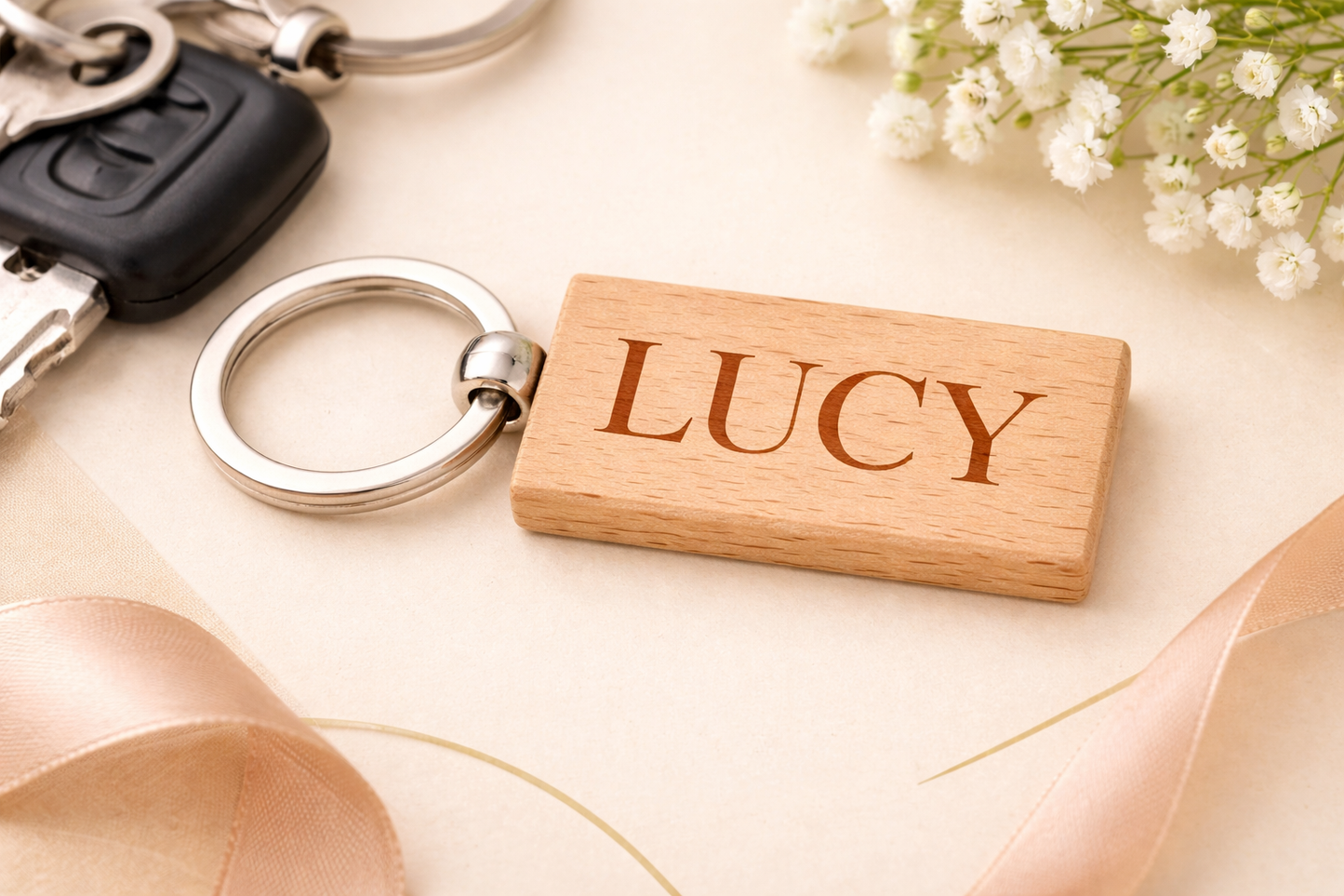 Wooden Keychain | Mother's Day | Father's Day | Birthday | Anniversary | Personalized gift