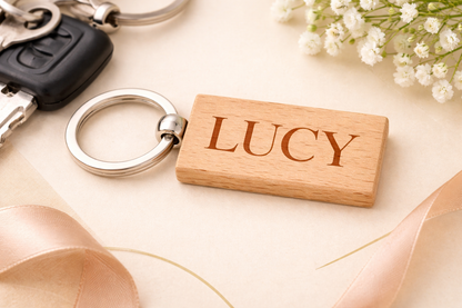 Wooden Keychain | Mother's Day | Father's Day | Birthday | Anniversary | Personalized gift