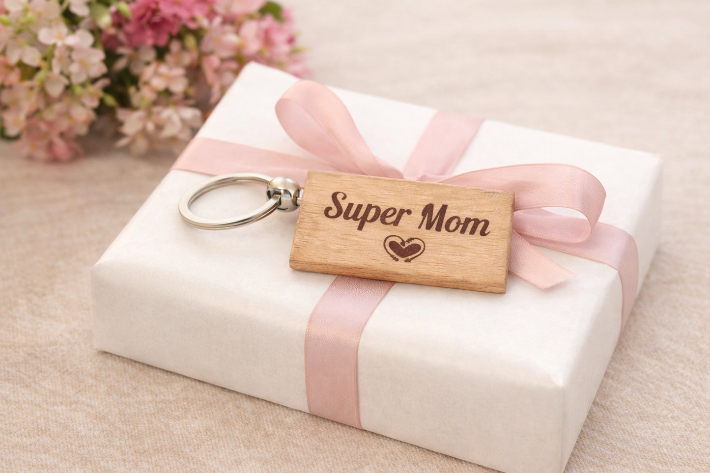 Wooden Keychain | Mother's Day | Father's Day | Birthday | Anniversary | Personalized gift