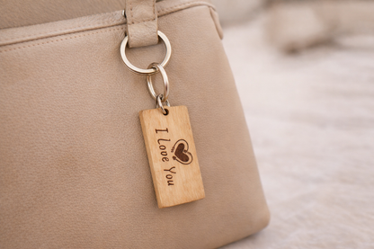Wooden Keychain | Mother's Day | Father's Day | Birthday | Anniversary | Personalized gift