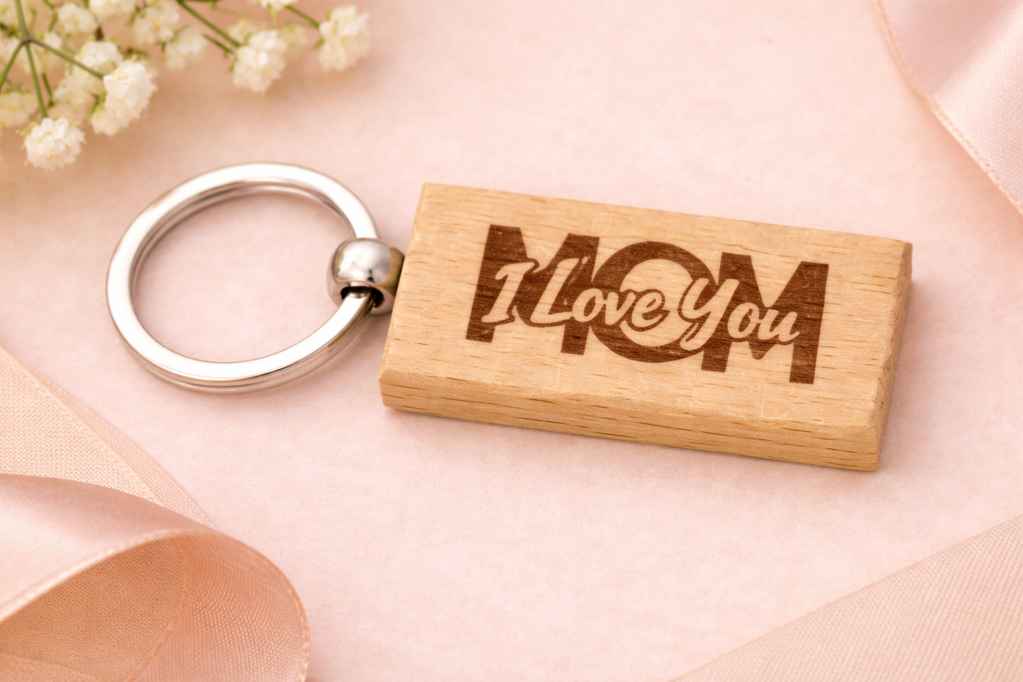 Wooden Keychain | Mother's Day | Father's Day | Birthday | Anniversary | Personalized gift