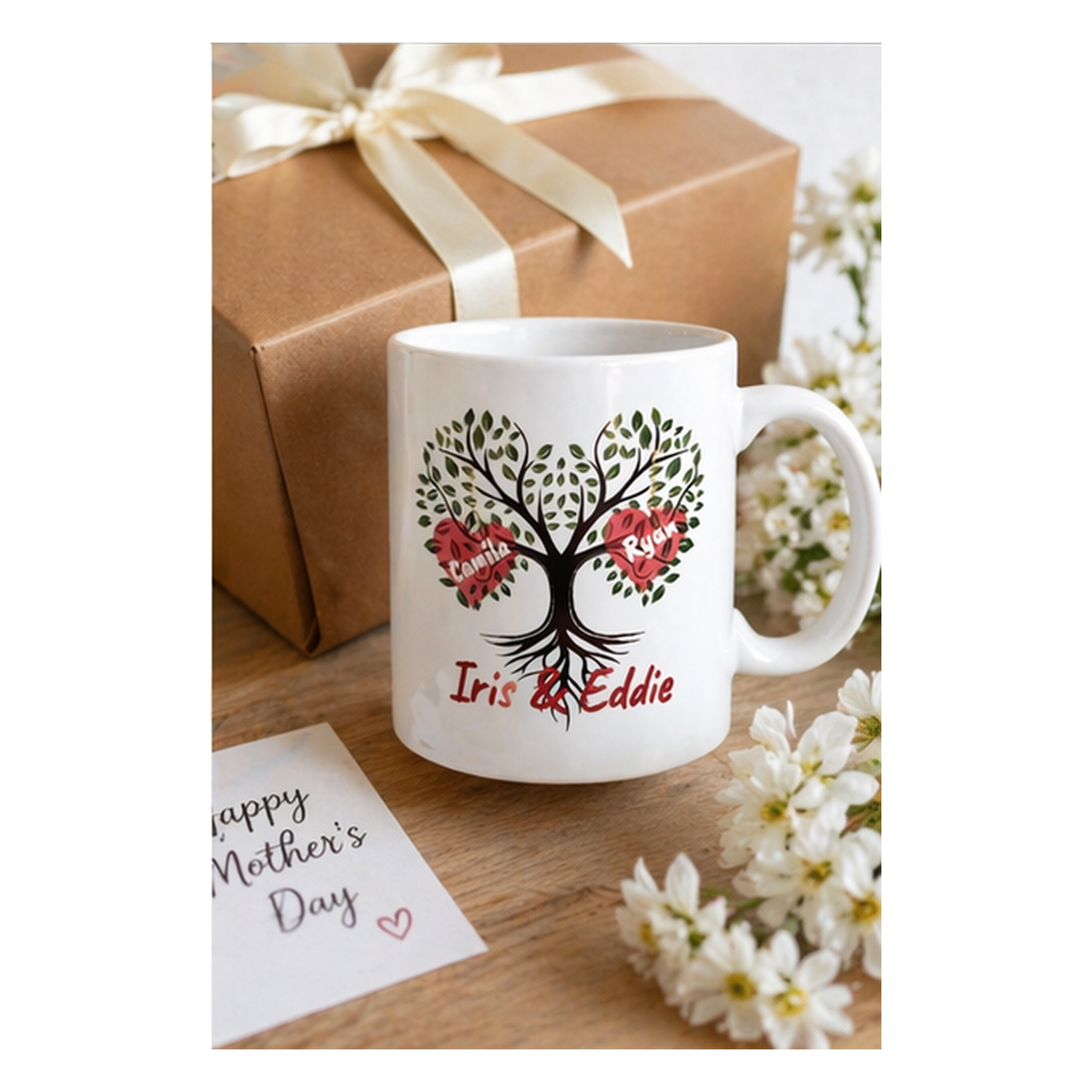 Personalized Family Tree Mug for Mother’s Day or Father’s Day